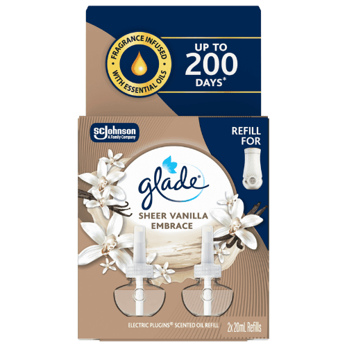 Glade Sheer Vanilla Embrace Electric Scented Oil Refill