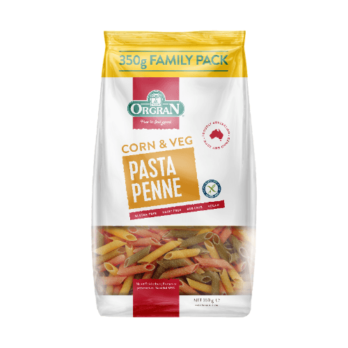 Orgran Corn & Veg Penne Pasta