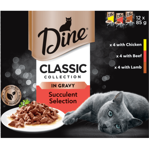 Dine Classic Collection Succelent Selection In Gravy Cat Food