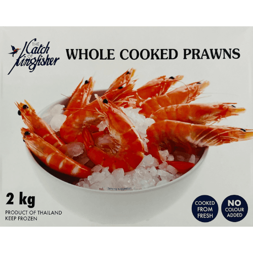 Kingfisher Seafood Whole Cooked Prawns 2 kg