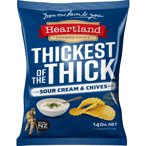 Heartland Thickest of The Thick Sour Cream & Chives Potato Chips