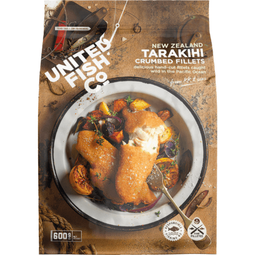 United Fish Co New Zealand Tarakihi Crumbed Fillets