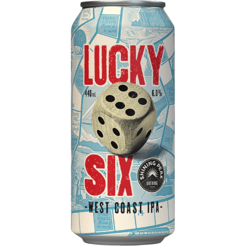 Shining Peak Brewing Lucky Six West Coast IPA 440 mL