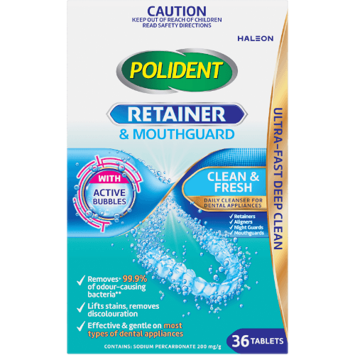 Polident Retainer & Mouthguard Active Bubbles Cleanser