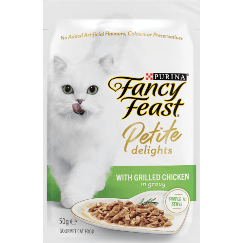 Purina Fancy Feast Adult Petite Delights Chicken Grilled Wet Cat Food Pouch