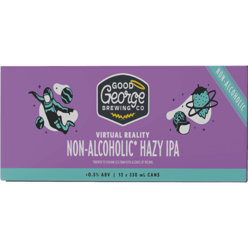 Good George Brewing Virtual Reality Non-Alcoholic Hazy IPA Cans 12 × 330 mL