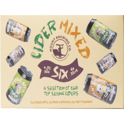 Mount Brewing Co Mix Cider Cans 6 × 330 mL