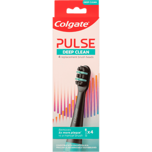 Colgate Pulse Deep Clean Toothbrush Heads 4 pack