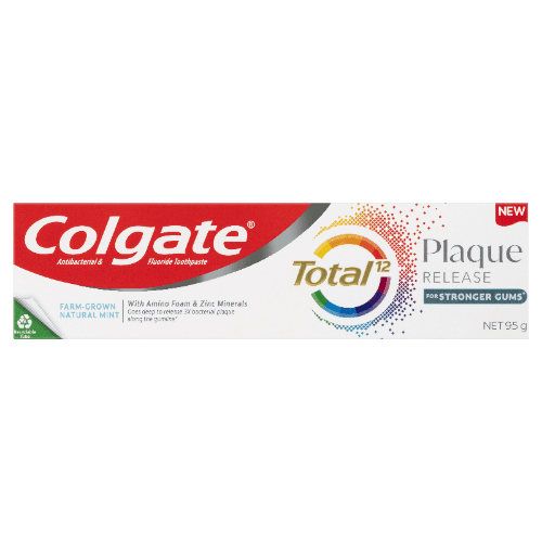 Colgate Total Plaque Release Farm-Grown Natural Mint Toothpaste 95 g