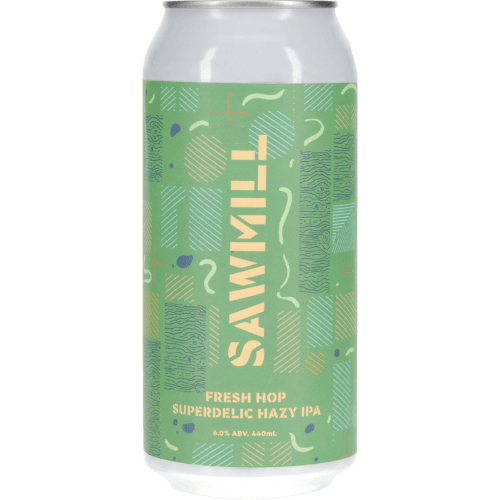 Sawmill Fresh Hop Superdelic Hazy IPA 440 mL