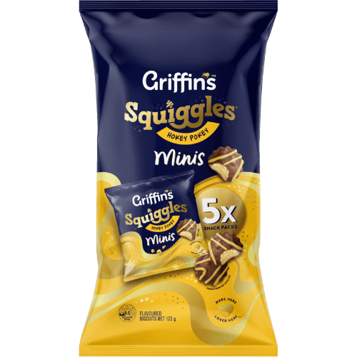 Griffin's Squiggles Hokey Pokey Minis Chocolate Biscuits