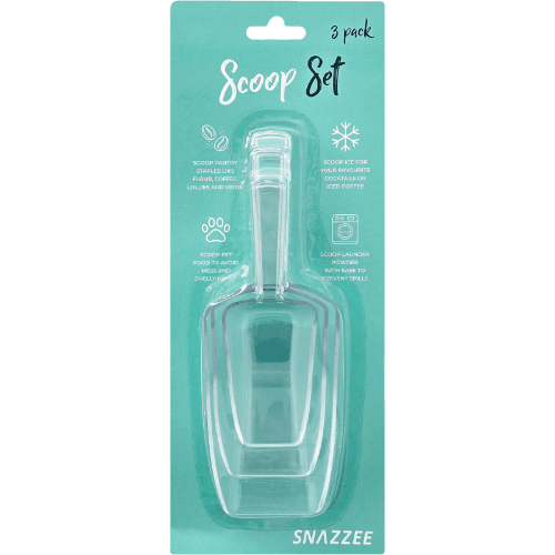 Snazzee Plastic Scoop Set 3 pack