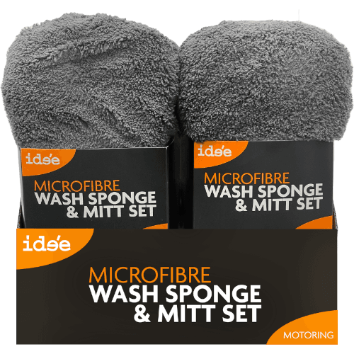Idee Microfibre Wash Sponge & Mitt Set