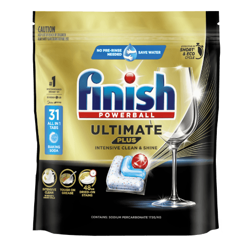Finish Ultimate Plus Baking Soda Auto Dishwash Tablets 31 pack