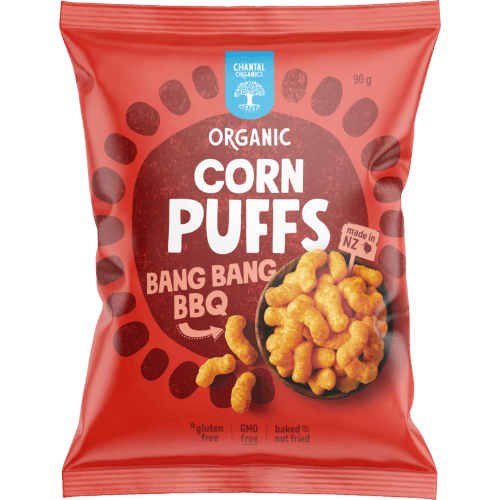 Chantal Organics Bang Bang BBQ Corn Puffs