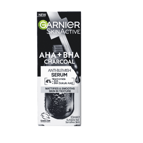 Garnier Active AHA + BHA Charcoal Anti-Blemish Serum
