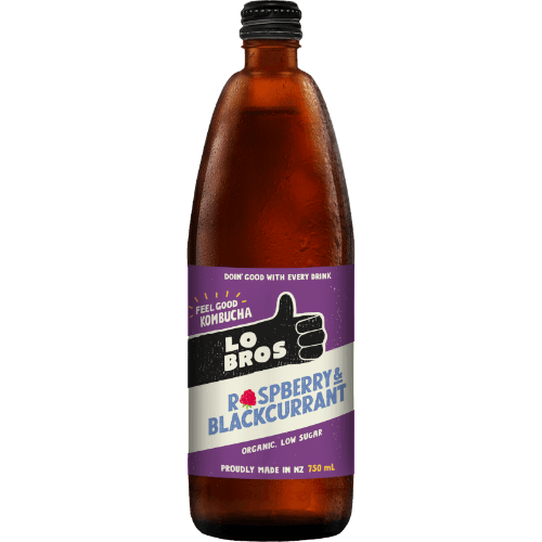 Lo Bros Raspberry & Blackcurrant Kombucha