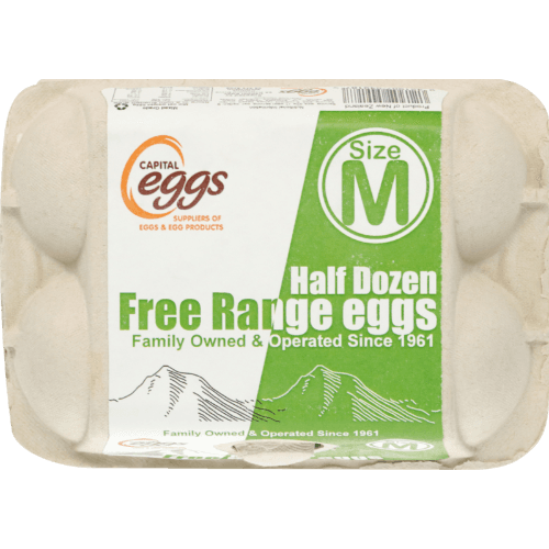 Capital Free Range Mix Grade Eggs 6 pack