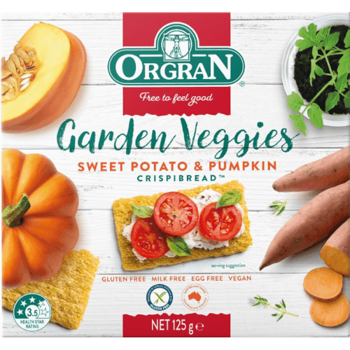 Orgran Sweet Potato & Pumpkin Crispibread