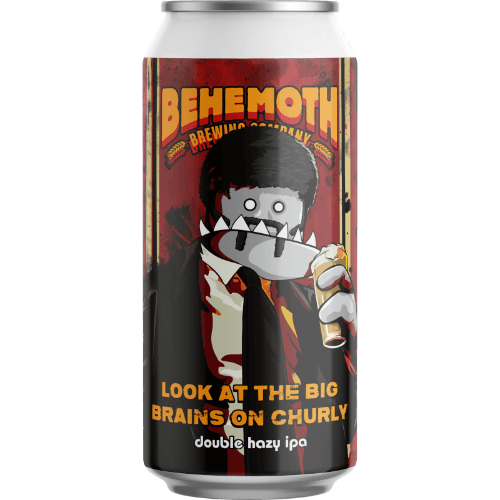 Behemoth Brewing Company Look At The Big Brains On Churly Double Hazy IPA 440 mL