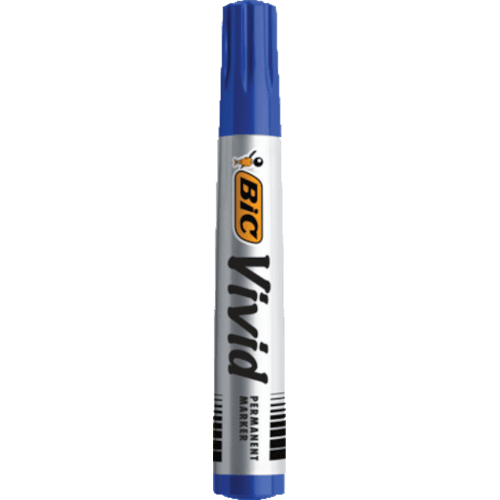 Bic Eco Vivid Fine Blue Permanent Marker