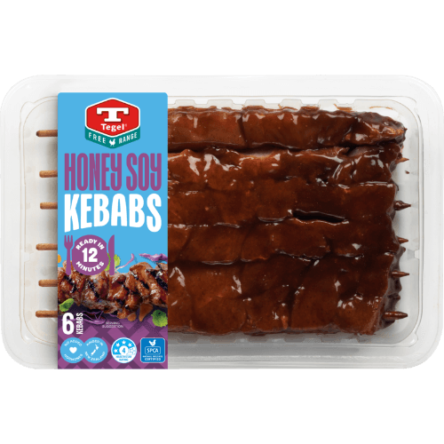 Tegel Free Range Honey Soy Chicken Kebabs