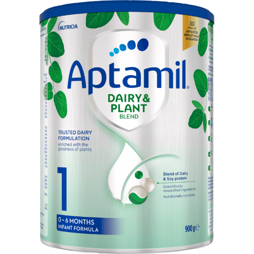 Aptamil Dairy & Plant Blend 1 Infant Formula From Birth To 6 Months 900 g