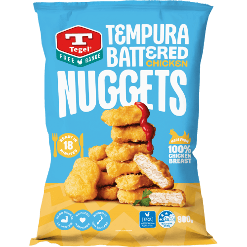 Tegel Free Range Tempura Battered Chicken Nuggets