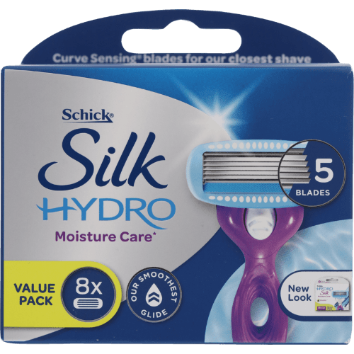 Schick Silk Hydro Moisture Care Razor Refills 8 pack