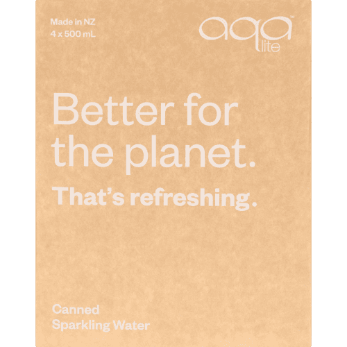 Aqalite Sparkling Water Cans 4 × 500 mL