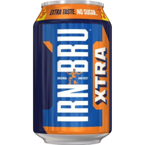 Irn Bru Xtra Carbonated Beverages 330 mL