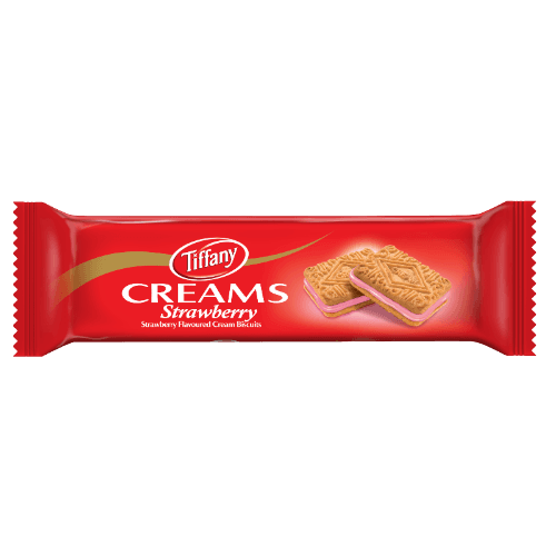 Tiffany Creams Strawberry Flavoured Biscuits