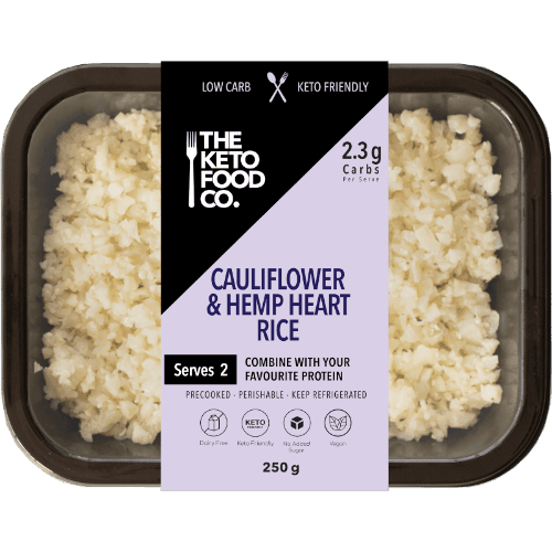 The Keto Food Co Cauliflower & Hemp Heart Rice