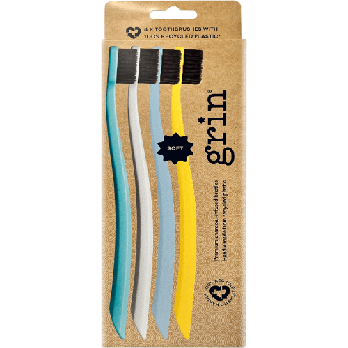 Grin Adults Recycled Summer Beach Soft Toothbrush