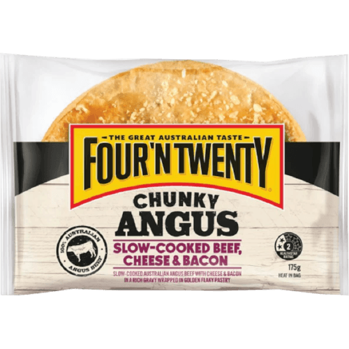 Four‘N Twenty Chunky Angus Beef Cheese & Bacon Slow-Cooked Pie