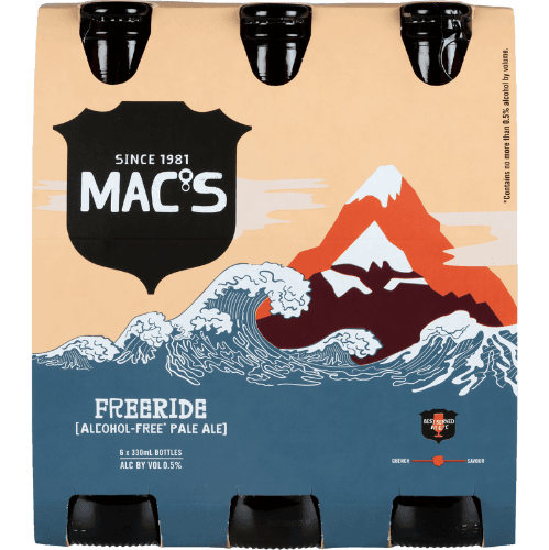 Mac's Freeride Alcohol Free Pale Ale Bottles