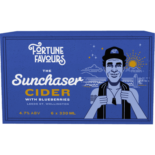 Fortune Favours Cider With Blueberries 6 × 330 mL