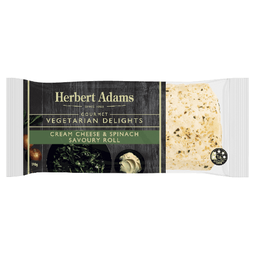 Herbert Adams Frozen Cream Cheese & Spinach Roll