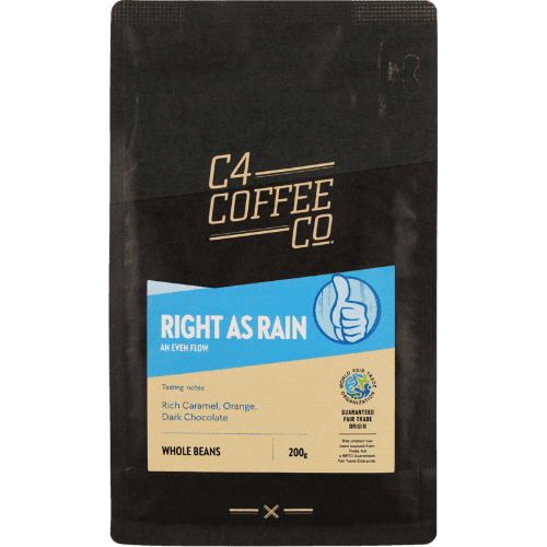 C4 Coffee Co. Right As Rain Whole Coffee Beans 200 g