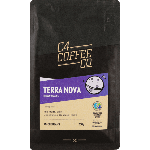 C4 Coffee Co. Terra Nova Organic Whole Beans Coffee 200 g