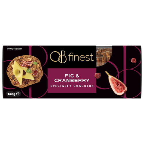 OB Finest Fig & Cranberry Specialty Crackers