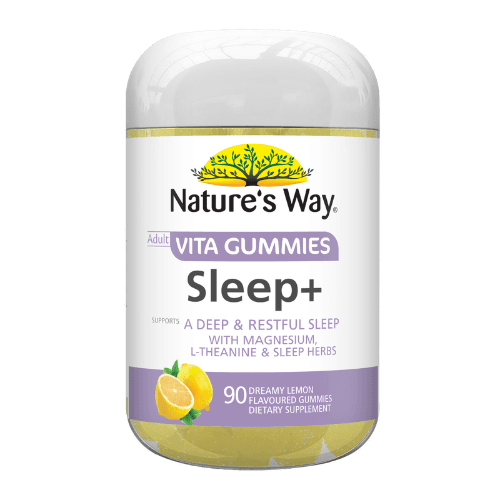 Natures Way Sleep+ Dreamy Lemon Flavoured Adult Vita Gummies