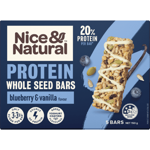 Nice & Natural Blueberry & Vanilla Protein Whole Seed Bars