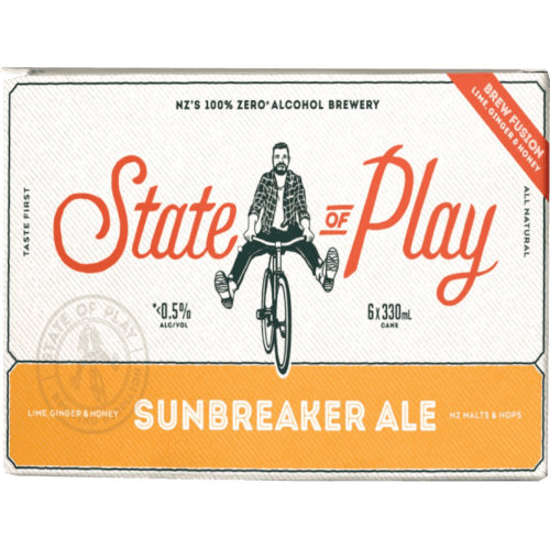 State of Play Alcohol Free Sunbreaker Ale Cans