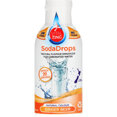 Vital Zing Soda Drops Ginger Beer Natural Flavour Enhancer 40 mL