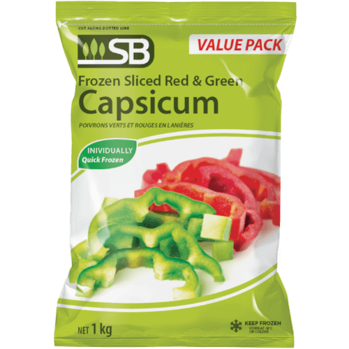 SB Red & Green Sliced Capsicum