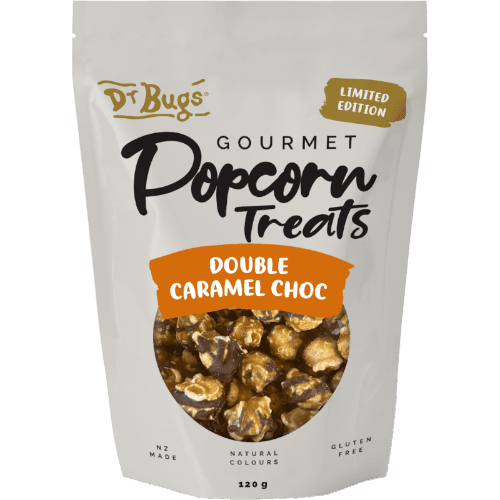 Dr Bugs Double Caramel Choc Gourmet Popcorn Treats