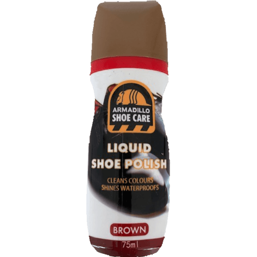 Armadillo Brown Liquid Shoe Polish
