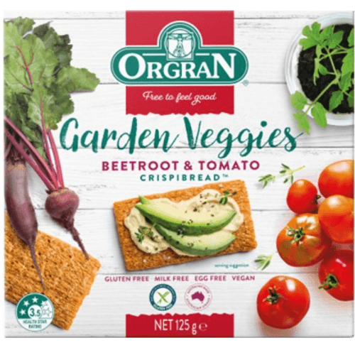 Orgran Beetroot Tomato Crispibread