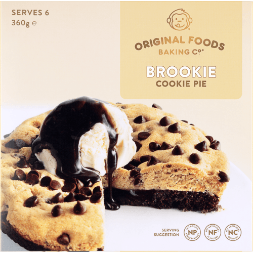 Original Foods Baking Co Brookie Cookie Pie